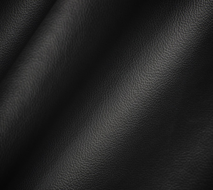 Top-Grain Black Leather