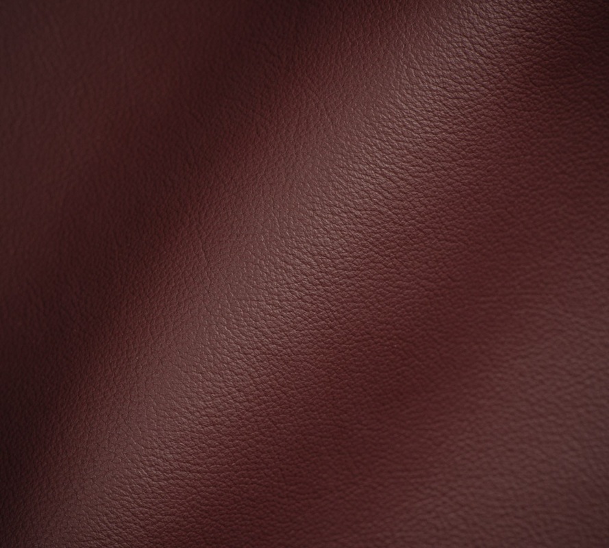Top-Grain Burgundy Leather
